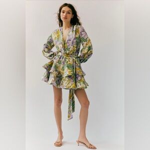 Bronx and Banco Bedouin Floral Mini Dress in Lilac Floral